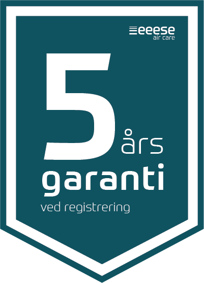 5 års garanti ved produktregistrering